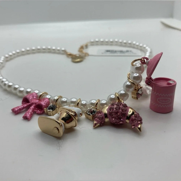BETSEY JOHNSON SET Baby Cakes Baker’s Delight Charm Necklace & Earrings NEW NWT - Picture 11 of 14